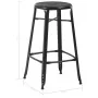 Taburetes de cocina 6 unidades acero negro de , Taburetes de cocina - Ref: Foro24-3054559, Precio: 452,79 €, Descuento: %