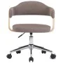Sillas comedor giratorias 4 uds madera curvada tela gris taupe de , Sillas de comedor - Ref: Foro24-3054906, Precio: 586,87 €...