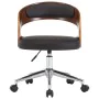 Sillas de comedor giratorias 6 uds madera curvada y cuero negro de , Sillas de comedor - Ref: Foro24-3054910, Precio: 890,83 ...