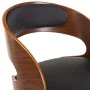 Sillas de comedor giratorias 6 uds madera curvada y cuero negro de , Sillas de comedor - Ref: Foro24-3054910, Precio: 890,83 ...