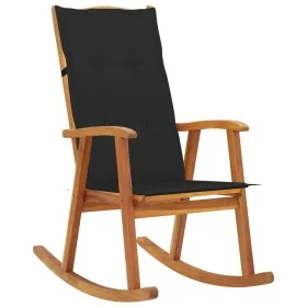 Silla mecedora con cojines madera maciza de acacia de , Sillas de jardín - Ref: Foro24-3064186, Precio: 204,30 €, Descuento: %