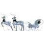 Decoración navideña de renos y trineo de jardín blanco 60 LED de , Luces de Navidad - Ref: Foro24-342682, Precio: 51,12 €, De...