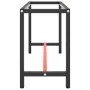 Estructura banco de trabajo metal negro y rojo mate 140x50x79cm de , Patas para mesas - Ref: Foro24-151451, Precio: 97,77 €, ...