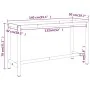 Estructura banco de trabajo metal negro y rojo mate 140x50x79cm de , Patas para mesas - Ref: Foro24-151451, Precio: 97,77 €, ...