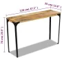 Mesa consola madera de mango 120x35x76 cm de , Mesas auxiliares - Ref: Foro24-243339, Precio: 137,71 €, Descuento: %