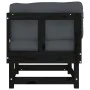 Sofás esquineros con cojines 2 uds madera maciza de pino negro by , Modular outdoor sofas - Ref: Foro24-825454, Price: 226,45...