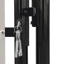Puerta de valla de jardín negra 100x175 cm de , Puertas de jardín - Ref: Foro24-141686, Precio: 192,01 €, Descuento: %
