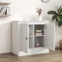 Aparador madera contrachapada blanco brillante 70x35,5x67,5 cm de , Aparadores - Ref: Foro24-816186, Precio: 74,55 €, Descuen...