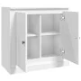 Aparador madera contrachapada blanco brillante 70x35,5x67,5 cm de , Aparadores - Ref: Foro24-816186, Precio: 74,55 €, Descuen...