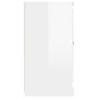 Aparador madera contrachapada blanco brillante 70x35,5x67,5 cm de , Aparadores - Ref: Foro24-816186, Precio: 74,55 €, Descuen...