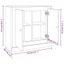 Aparador madera contrachapada blanco brillante 70x35,5x67,5 cm de , Aparadores - Ref: Foro24-816186, Precio: 74,55 €, Descuen...