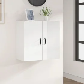 Armario pared madera contrachapada blanco brillo 60x31x60 cm de , Taquillas y armarios de almacenamiento - Ref: Foro24-812903...