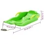 Trineo con frenos polipropileno verde 87x40x18 cm de , Trineos - Ref: Foro24-93715, Precio: 46,34 €, Descuento: %
