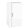 Aparador de madera contrachapada blanco brillante 40x33x70 cm by , Sideboards - Ref: Foro24-819414, Price: 59,48 €, Discount: %