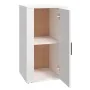 Aparador de madera contrachapada blanco brillante 40x33x70 cm by , Sideboards - Ref: Foro24-819414, Price: 59,48 €, Discount: %