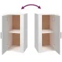 Aparador de madera contrachapada blanco brillante 40x33x70 cm by , Sideboards - Ref: Foro24-819414, Price: 59,48 €, Discount: %