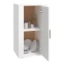 Aparador de madera contrachapada blanco brillante 40x33x70 cm by , Sideboards - Ref: Foro24-819414, Price: 59,48 €, Discount: %
