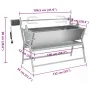 Asador barbacoa de hierro y acero inoxidable de , Asadores y hornos para asar - Ref: Foro24-41349, Precio: 508,93 €, Descuent...