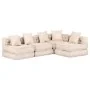 Puf modular de 4 plazas de tela beige de , Cojines para sillas y sofás - Ref: Foro24-249398, Precio: 833,24 €, Descuento: %