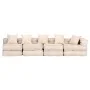 Puf modular de 4 plazas de tela beige de , Cojines para sillas y sofás - Ref: Foro24-249398, Precio: 833,24 €, Descuento: %