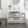 Estructura de baño con lavabo incorporado hierro blanco by , bathroom vanities - Ref: Foro24-3101375, Price: 203,64 €, Discou...