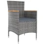 Juego de comedor de jardín 9 piezas con cojines gris de , Conjuntos de jardín - Ref: Foro24-3103599, Precio: 851,76 €, Descue...