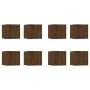 Muebles para TV de pared 8 uds roble marrón 30,5x30x30 cm de , Muebles TV - Ref: Foro24-3120325, Precio: 162,53 €, Descuento: %