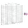 Cestas gaviones 13 uds forma de arco hierro 200x30x160/180 cm by , Pots and planters - Ref: Foro24-3145504, Price: 1,00 €, Di...