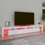 Mueble de TV con luces LED blanco 260x36,5x40 cm de , Muebles TV - Ref: Foro24-3152818, Precio: 208,57 €, Descuento: %