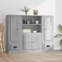 Aparador alto 3 piezas madera contrachapada gris Sonoma de , Aparadores - Ref: Foro24-3185317, Precio: 238,32 €, Descuento: %