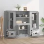 Aparador alto 3 piezas madera contrachapada gris Sonoma de , Aparadores - Ref: Foro24-3185317, Precio: 238,32 €, Descuento: %