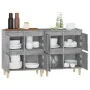 Aparadores 2 uds madera contrachapada gris hormigón 60x35x70 cm de , Aparadores - Ref: Foro24-3185755, Precio: 139,72 €, Desc...