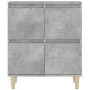 Aparadores 2 uds madera contrachapada gris hormigón 60x35x70 cm de , Aparadores - Ref: Foro24-3185755, Precio: 139,72 €, Desc...