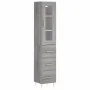 Aparador alto madera contrachapada gris Sonoma 34,5x34x180 cm von , Sideboards - Ref: Foro24-3199231, Preis: 115,56 €, Rabatt: %