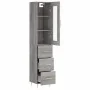Aparador alto madera contrachapada gris Sonoma 34,5x34x180 cm von , Sideboards - Ref: Foro24-3199231, Preis: 115,56 €, Rabatt: %