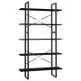 Estantería de 5 niveles madera de pino negro 100x30x175 cm de , Librerías y estanterías - Ref: Foro24-3082007, Precio: 128,03...