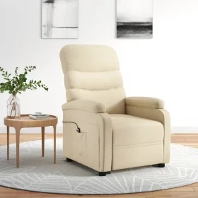 Sillón elevable tela crema de , Sillones - Ref: Foro24-3109614, Precio: 306,35 €, Descuento: %