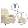 Sillón elevable tela crema de , Sillones - Ref: Foro24-3109614, Precio: 306,35 €, Descuento: %