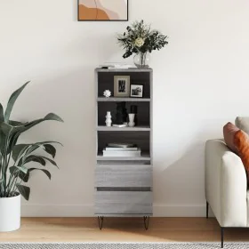 Aparador alto madera contrachapada gris Sonoma 40x36x110 cm by , Sideboards - Ref: Foro24-831514, Price: 68,49 €, Discount: %