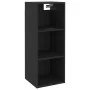 Armario de pared madera de ingeniería negro 34,5x32,5x90 cm de , Estantes y estanterías - Ref: Foro24-812484, Precio: 48,80 €...
