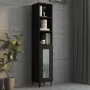 Armario de pared madera de ingeniería negro 34,5x32,5x90 cm de , Estantes y estanterías - Ref: Foro24-812484, Precio: 48,80 €...