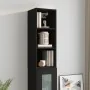 Armario de pared madera de ingeniería negro 34,5x32,5x90 cm de , Estantes y estanterías - Ref: Foro24-812484, Precio: 48,80 €...