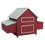Gallinero de madera rojo 157x97x110 cm de , Jaulas y habitáculos para animales pequeños - Ref: Foro24-170857, Precio: 267,42 ...
