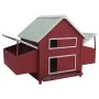 Gallinero de madera rojo 157x97x110 cm de , Jaulas y habitáculos para animales pequeños - Ref: Foro24-170857, Precio: 267,42 ...