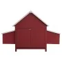 Gallinero de madera rojo 157x97x110 cm de , Jaulas y habitáculos para animales pequeños - Ref: Foro24-170857, Precio: 267,42 ...