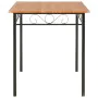Mesa de comedor de MDF marrón 120x70x75 cm de , Mesas de cocina y de comedor - Ref: Foro24-281402, Precio: 118,41 €, Descuent...