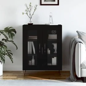 Aparador de madera de ingeniería negro 69,5x34x90 cm de , Aparadores - Ref: Foro24-827781, Precio: 66,03 €, Descuento: %