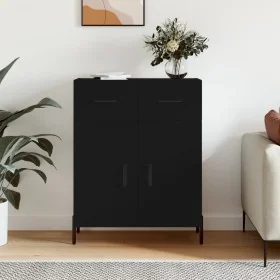 Aparador de madera de ingeniería negro 69,5x34x90 cm von , Sideboards - Ref: Foro24-827989, Preis: 101,79 €, Rabatt: %