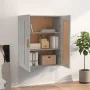 Armario pared madera ingeniería gris hormigón 69,5x32,5x90 cm de , Estantes y estanterías - Ref: Foro24-812298, Precio: 47,67...