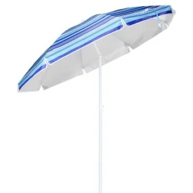 HI Sombrilla de playa azul a rayas 200 cm de , Sombrillas - Ref: Foro24-423954, Precio: 27,81 €, Descuento: %